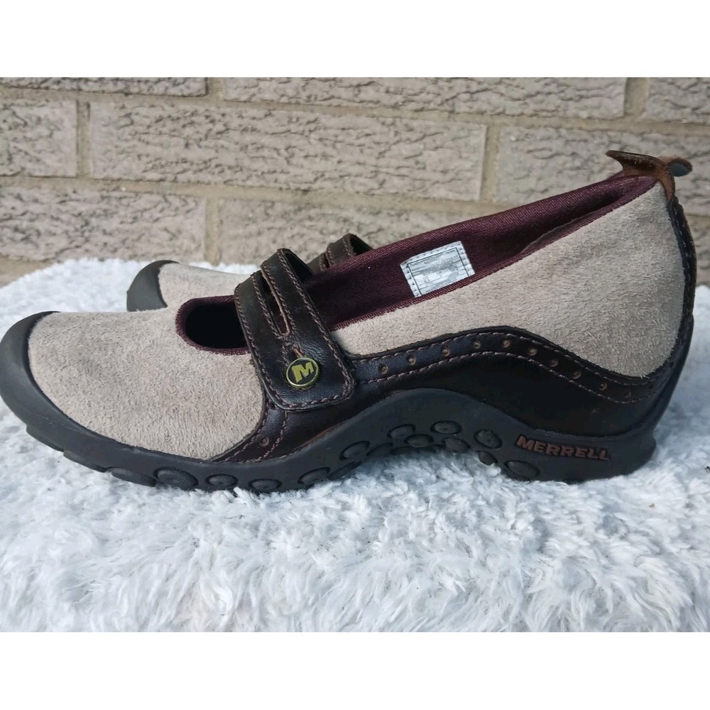 Merrell Women's Plaza Bandeau Mary Jane Shoes Sz 5.5 Two Tone Seude